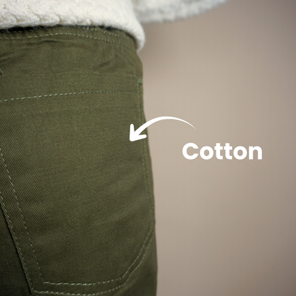 Ladies Pants with Elastic Waistband