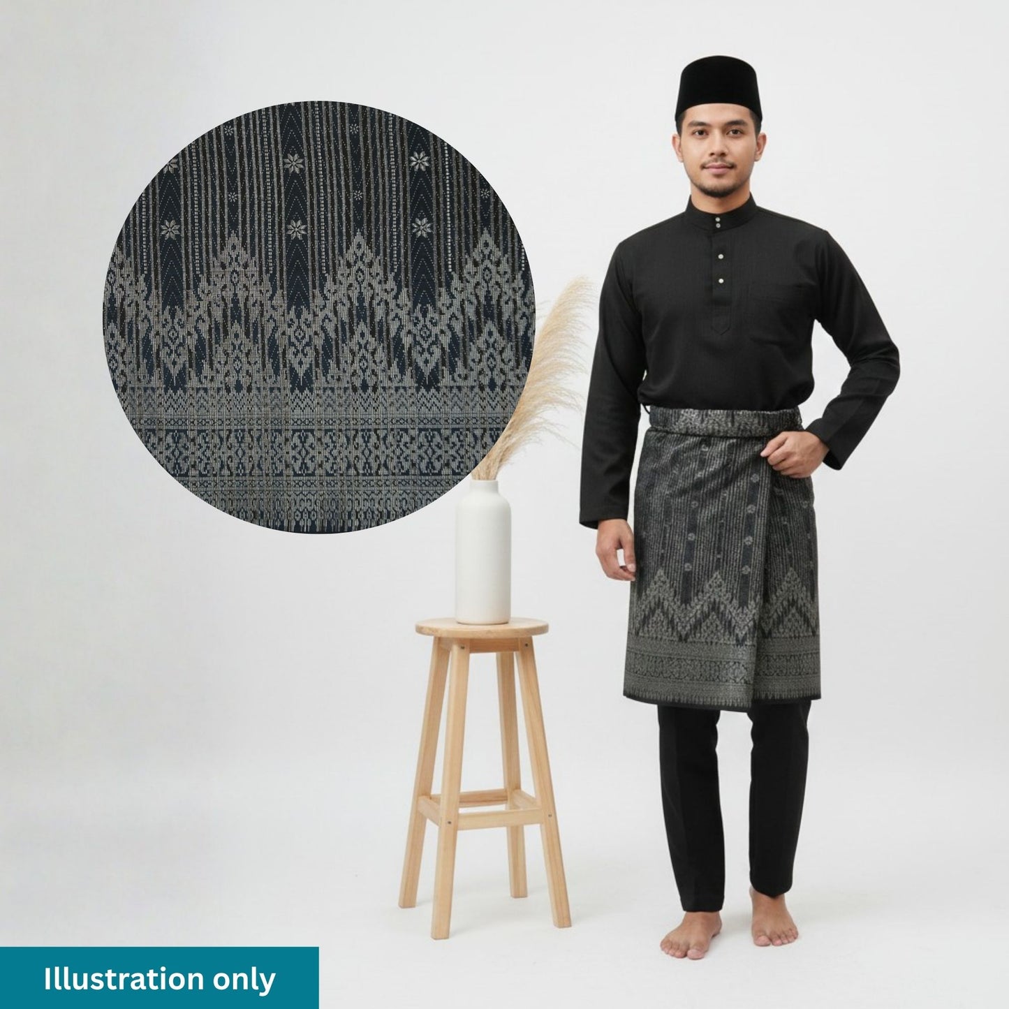 Songket Iris Hitam