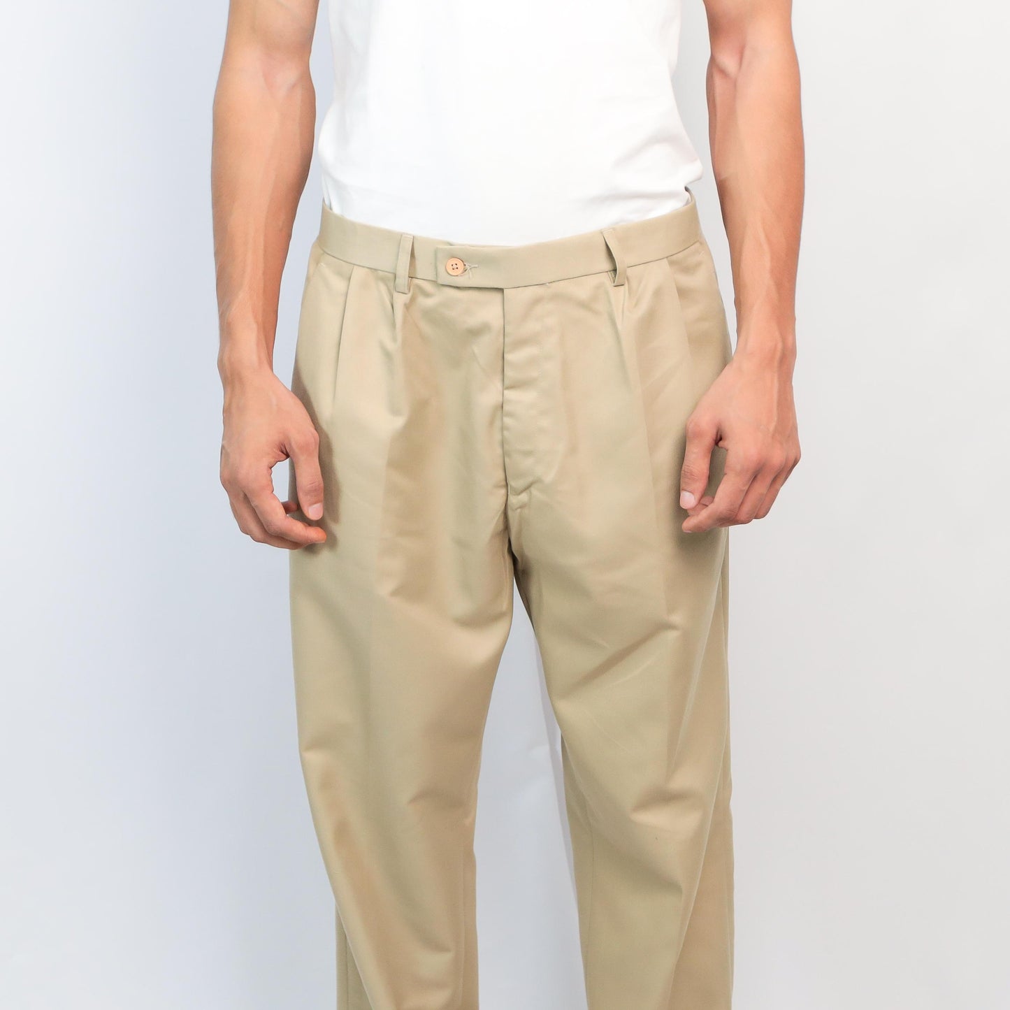 Men Regular Fit Slack in Brown