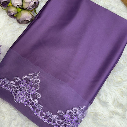 Mix & Match Dull Satin + Border Lace