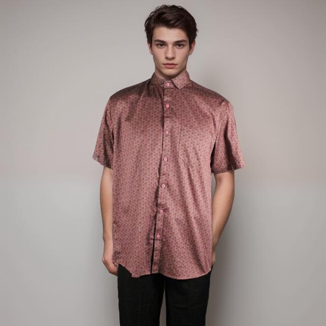 Men Short Sleeve Printed Shirt