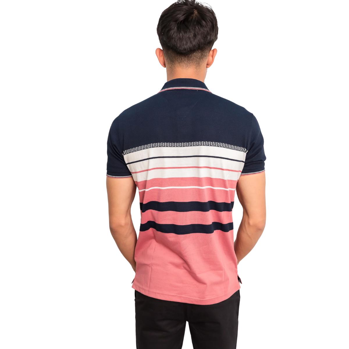 Men's Stripe Collar T-Shirt