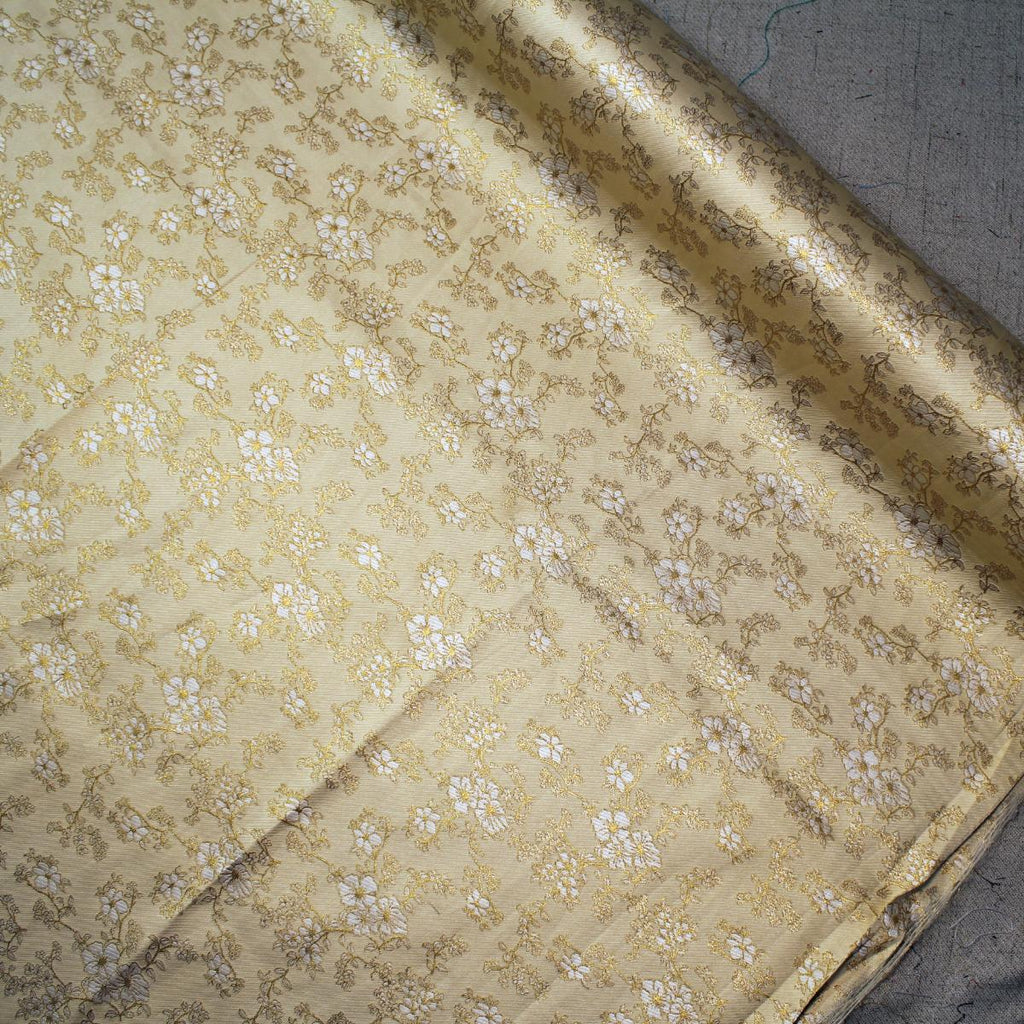 Sakura Floral Metallic Jacquard 44''