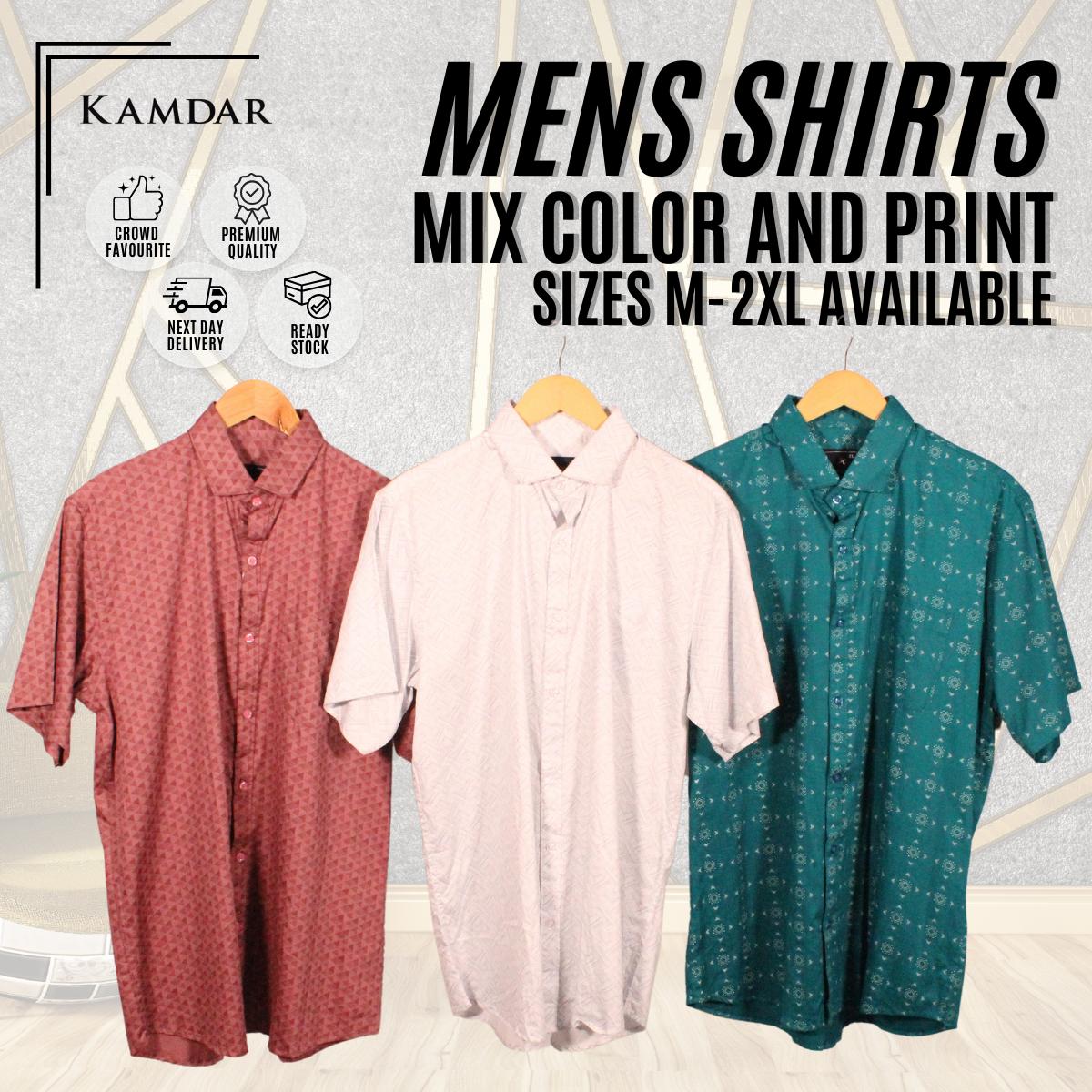 Men Short Sleeve Printed Shirt