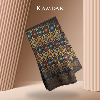 Honeycomb Metallic Songket 44"