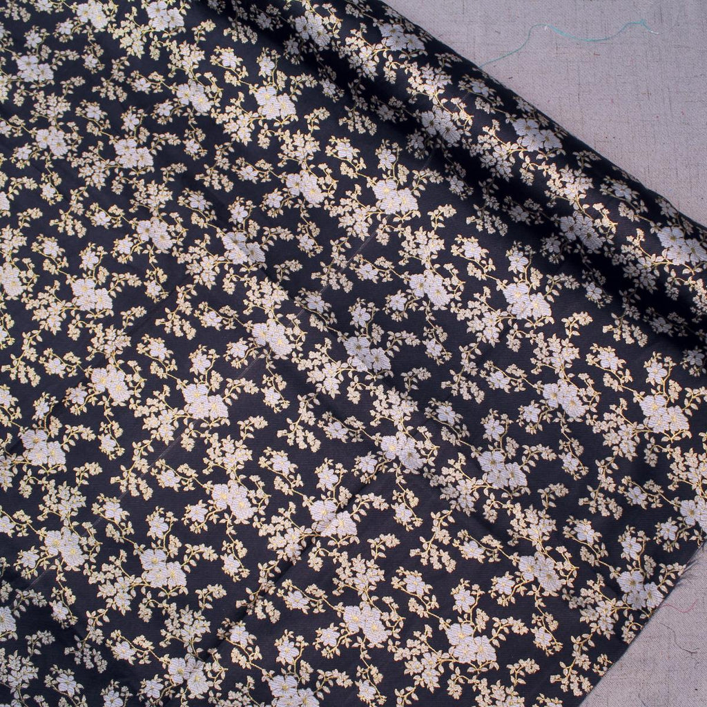 Sakura Floral Metallic Jacquard 44''