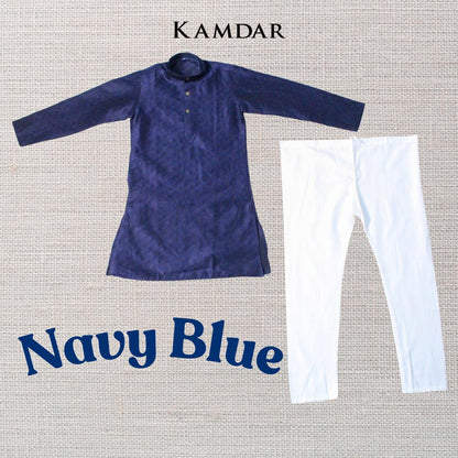 KAMDAR Raja Kurta Set Kurta Kanak-kanak dengan Seluar Kurta Etnik Piyama untuk Kanak-kanak Lelaki, Pakaian Etnik India Mampu Milik Poliester Kurta Budak Murah Baju Deepavali Fesyen Selesa