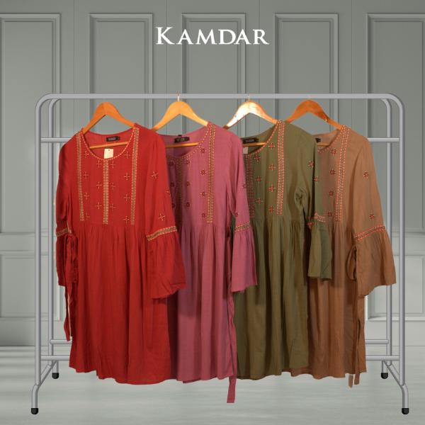 KAMDAR Siti Long Blouse Moden Terbaru 2024 Style Murah Aesthetic stylish Raya Kemeja Perempuan Boho Chic Modern Womens Blouse Flowy Wanita Muslimah Baju 