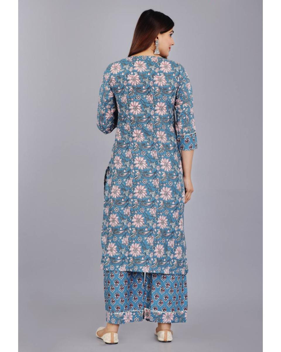 Athiya Premium Cotton Kurti Set With Dupatta