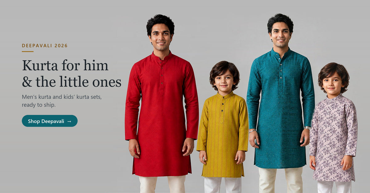Deepavali men's and kids' kurta — Shop Deepavali