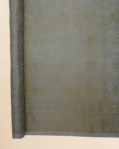 Metallic Silver Songket 44"