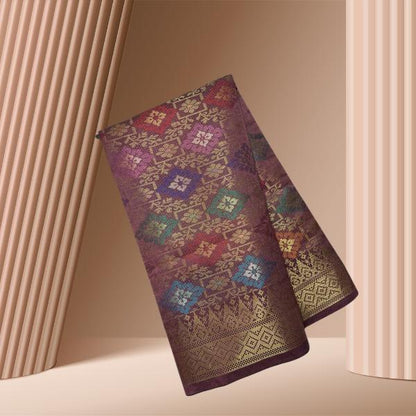 Pelangi Senja Metallic Songket 44'