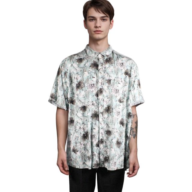 Men Short Sleeve Printed Shirt