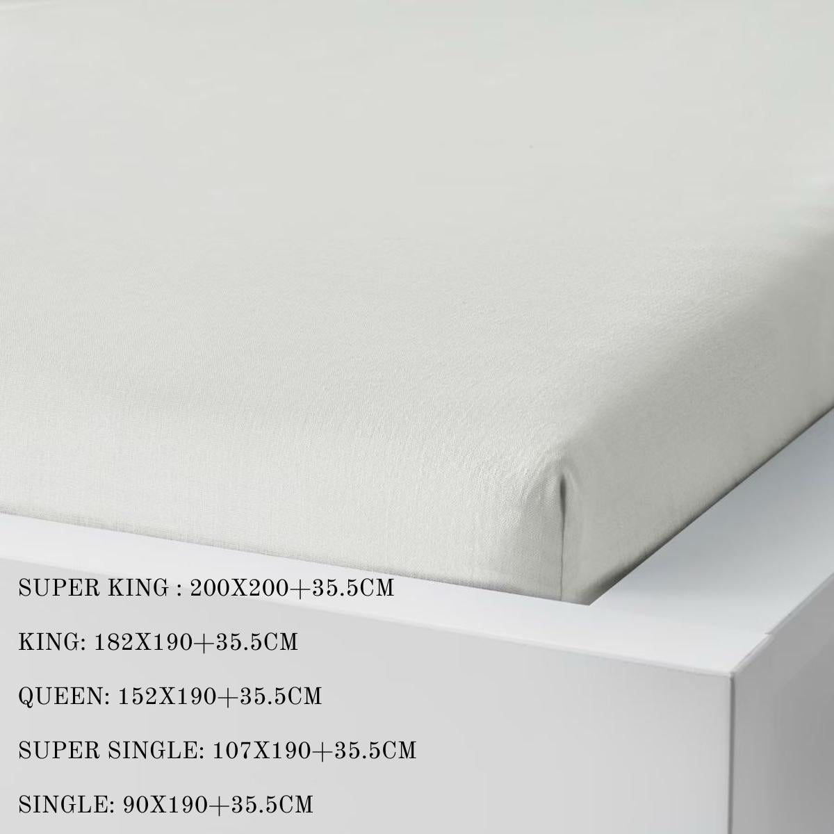Plain Fitted Bed Sheet T200