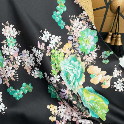 KAMDAR YOLANDA ITALIAN DIGITAL SATIN SERIES 2 READYSTOCK OPEN METER, Kain Satin, Kain batik viral murah, Kain Pasang Raya 2024, Kain Songket Raya 2024, Kain Printed
