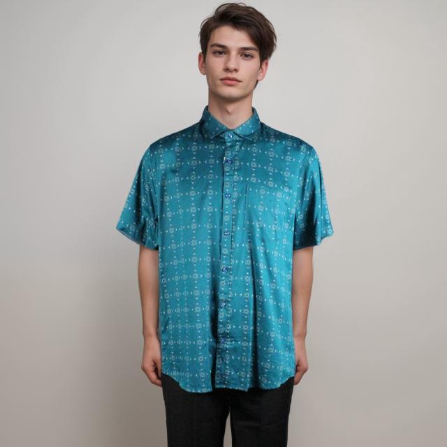 Men Short Sleeve Printed Shirt
