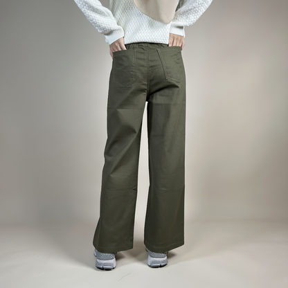 Ladies Pants with Elastic Waistband